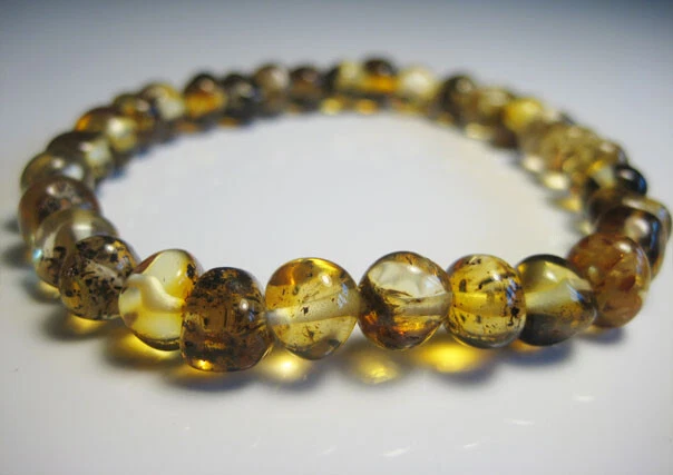 Genuine Green Amber Baltic Amber Bracelet !!! - Image 1 of 1