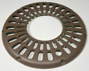 HUNTER ORIGINAL CEILING FAN MOTOR COVER PLATE CHESTNUT BROWN VINTAGE PARTS - Picture 1 of 3