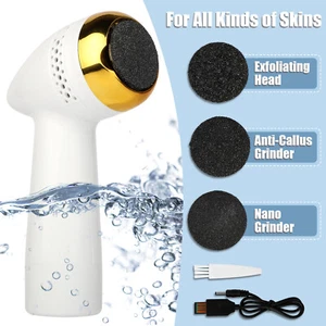 Electric Foot Grinder File Callus Dead Skin Remover Pedicure Exfoliator Tool USB - Picture 1 of 8