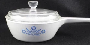 Corning CORNFLOWER BLUE 1 Pint Menuette Pan w/Lid GOOD CONDITION - Picture 1 of 6