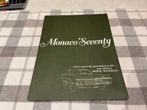 1970 Dodge Monaco Hardtop Catalog Sales Brochure Excellent Original 70 - Picture 1 of 8
