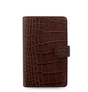 Filofax A6 Compacto Clásico Cocodrilo Organizador Planificador Diario Cuaderno Cuero - 026015 - Imagen 1 de 6