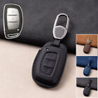 Genuine Leather Car Smart Key Case Cover Bag For Hyundai Elantra Tucson Sonata 