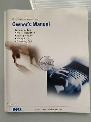 Dell INSPIRON 5100 & 5150 Owner's User's Manual NO INSTALLATION CD'S /OM 1708A03 - Image 1 of 2