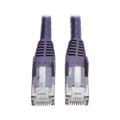 Tripp Lite Cat6 Gigabit Snagless Molded Ethernet Cable N201-003-PU 3ft M/M Purpl - Image 1 of 2