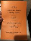 APBA Instructions Booklet for American Saddle Horse Racing Game Book