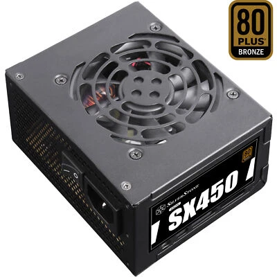 SilverStone SST-SX450-B 450W, PC-Netzteil, schwarz - Bild 1 von 4