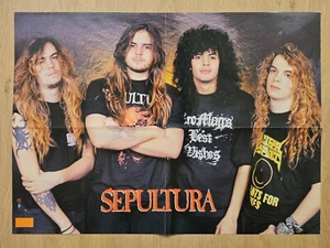 SELTEN! SEPULTURA - Poster von 1990, A2 Format (55 x 40 cm) - BRANDNEU! - Picture 1 of 4