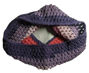 Crocheted Multi-color Shades of Purple Cowl Handmade - Picture 1 of 5