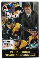 2004-05 Austin Ice Bats CHL Hockey Schedule !!! Bud Light