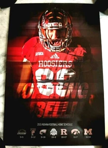 INDIANA UNIVERSITY HOOSIERS 2015 FOOTBALL POSTER SPIELPLAN - NEUWERTIG! - Bild 1 von 1