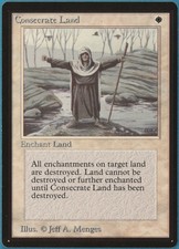 Consecrate Land Beta MINT White Uncommon MAGIC MTG CARD (ID# 236009) ABUGames