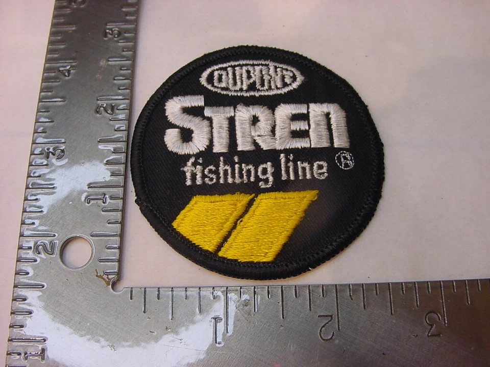 ВИНТАЖНЫЙ РЫБОЛОВНАЯ НАШИВКА УТЮГ НА ШИТЬЕ - DUPONT STREN РЫБОЛОВНАЯ ЛЕСКА - Изображение 1 из 1