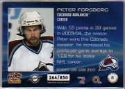 2004-05 (AVALANCHE) Pacific Jerseys #8 Peter Forsberg  