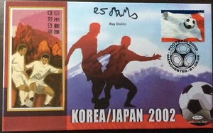 Football Commentator, RAY STUBBS Signed 21.5.2002 World Cup Football FDC - Picture 1 of 11