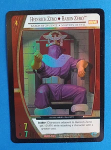 2005 MARVEL VS SYSTEM TCG FOIL PROMO HEINRICH ZEMO MAV-131 EXTENDED ART - Picture 1 of 3
