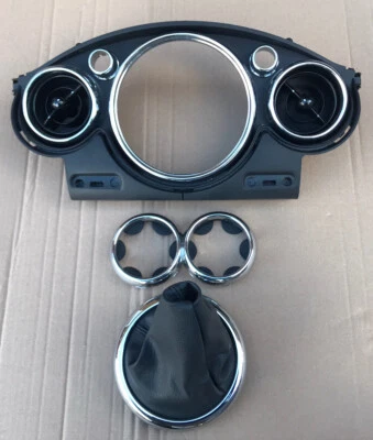 BMW MINI ONE COOPER S CROMO ADORNOS INTERIORES TABLERO Y GAITOR R50 R52 R53 2001-2006 Foto 1 de 2