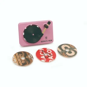 Retro Pink Record Player Car Vent Clip Air Fragrance Freshener - Picture 1 of 4
