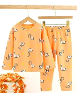 Kids Pajama Set – Long Sleeve Organic Cotton Sleepwear for Boys & Girls (2–5 Y) - Picture 1 of 116