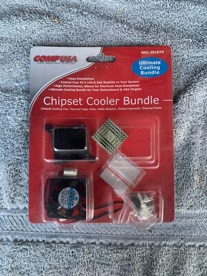 w0c watt COMP USA CHIPSET COOLER BUNDLE 291975  841808000850  red SEALED - Image 1 of 4