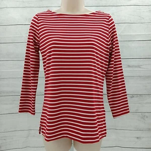 Vineyard Vine Womans BTNK Striped Sankaty Shirt, Red/White, Size XS, NWT,AD4-2.5 - Picture 1 of 6