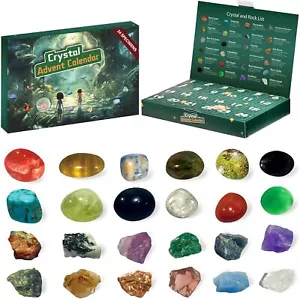 Crystal Advent Calendar 2024,24 Days Christmas Countdown Calendar Gifts for Kids - Picture 1 of 7