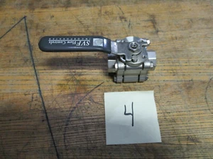 SVF Flow Controls Ball Valve (Series B8) SST, 3-Piece, Full Port 1/2" Size - Picture 1 of 2