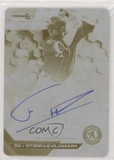 2016 Bowman's Best of Printing Plate Yellow 1/1 Franklin Barreto Auto tj0
