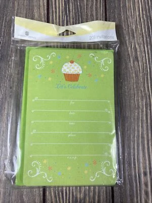 Конверты с приглашением на день рождения American Greetings 20 зеленых букетов - Изображение 1 из 2