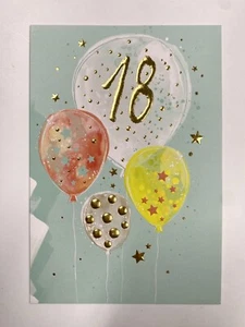 Hallmark Age18 Birthday card Happy Birthday - Picture 1 of 3