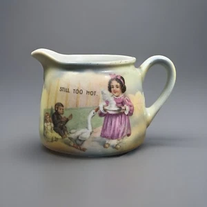 ANTIQUE German Child's Small Porcelian Pitcher Creamer Toy Doll Girl Germany - Picture 1 of 10