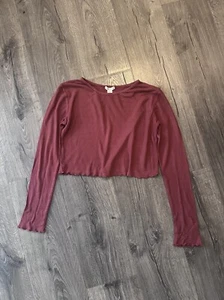 bozzolo long sleeve crop top size Large - Picture 1 of 5