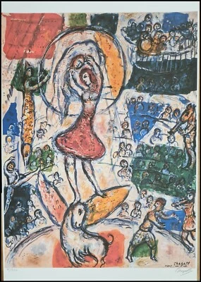 MARC CHAGALL * The Dance * 50 x 35 cm * signed lithograph * limited # 61/250 - Bild 1 von 4