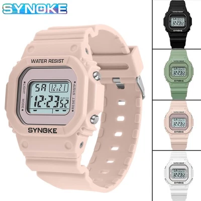 Reloj Digital Minimalista Mujer/Hombre Pantalla LED Alarma Impermeable Deportes Informal EE. UU. Foto 1 de 4