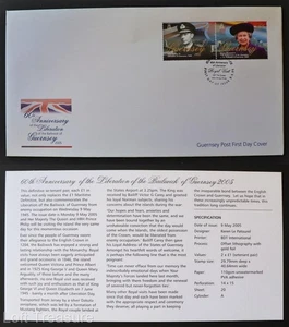 Guernsey Stamps: "Liberation - 60th Anniversary" First Day Cover 2005 - Picture 1 of 3