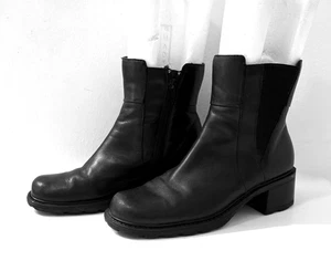 BARETRAPS OSBORN BLACK LEATHER ANKLE BOOTS, WOMEN'S 6.5M - Bild 1 von 9