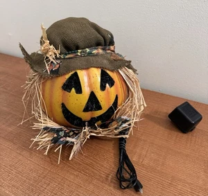 Vintage 2001 Kids Of AMERICA COLOR CHANGING FIBER OPTIC PUMPKIN - Picture 1 of 10
