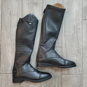 Horze Rover Black Kids Or Womens Tall Field Boots - Black Sz 6 EU 38 - Picture 1 of 13