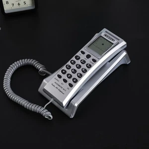 Wall Mounted Wired Telephone Desktop House Phones Hotel Home Office - Zdjęcie 1 z 14