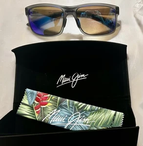 NEW IN BOX! Maui Jim Men's POKOWEI ARCH Sunglasses MJ0439S-002 Matte Grey Mens - Picture 1 of 11