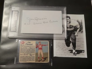 Joe Francis Green Bay Packers Signed Autographed Index Card PSA/DNA Autograph - Picture 1 of 12