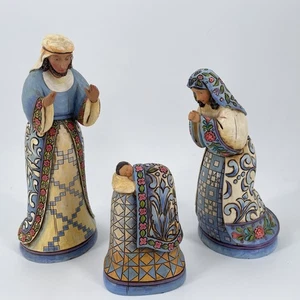 Jim Shore Krippe Heiland ist geboren 2007 Jesus Maria Josef blau Figuren 4007984 - Bild 1 von 15
