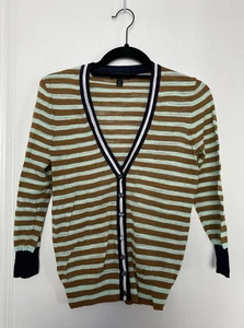 J. Crew Size XS Striped Cardigan New - Picture 1 of 5