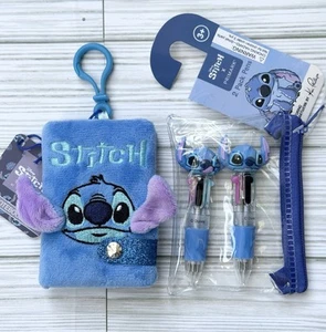 Disney Lilo & Stitch Mini Notebook & Set of 2 Retractable Pens *Primark*-NEW - Picture 1 of 9