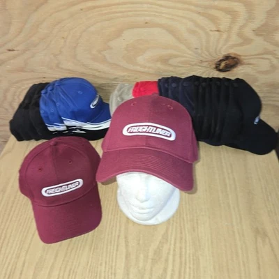 Vtg Freightliner Semi Trucks Hat Easy Care Burgundy & White Embroidered Logo Cap - Image 1 of 4