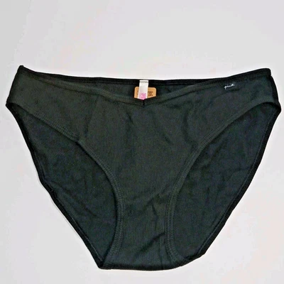 NWT Victoria's Secret PINK  Bikini Panty Cotton Black XL - Image 1 of 4
