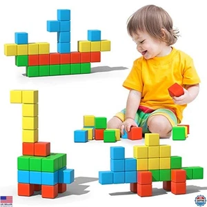 Large Magnetic Building Blocks Set, 3D Construction Kit for Toddlers & Kids - Picture 1 of 6