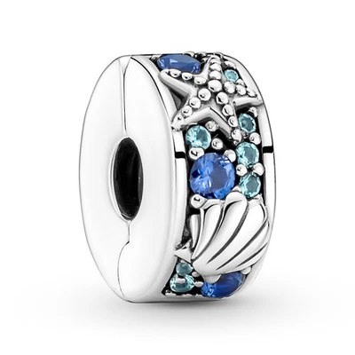 PANDORA Schmuck Silber Clip Tropischer Seestern & Muschel 791678C01 - Bild 1 von 4