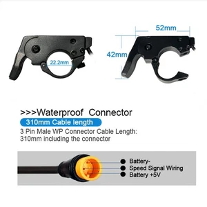 High Quality Thumb Throttle Connector 109R 1PC Bicycle Bike WP Connector - Picture 1 of 7