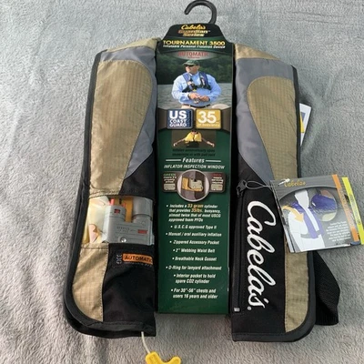 Dispositivo de flutuação de inflação automática Cabela’s Tournament 3500 Guardian Series - Imagem 1 de 4